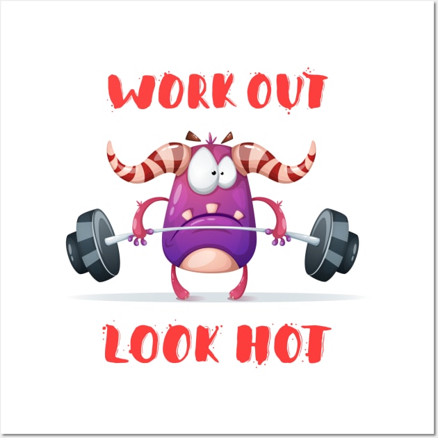 Work Out Look Hot Wall Art by AttireCafe